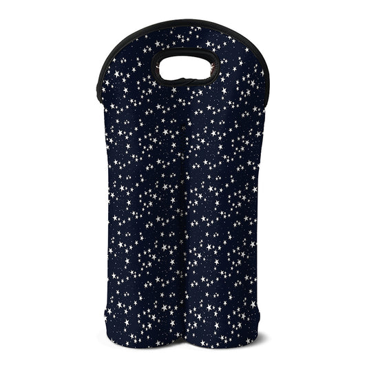 Star Sky Pattern Print Double Neoprene Wine Tote