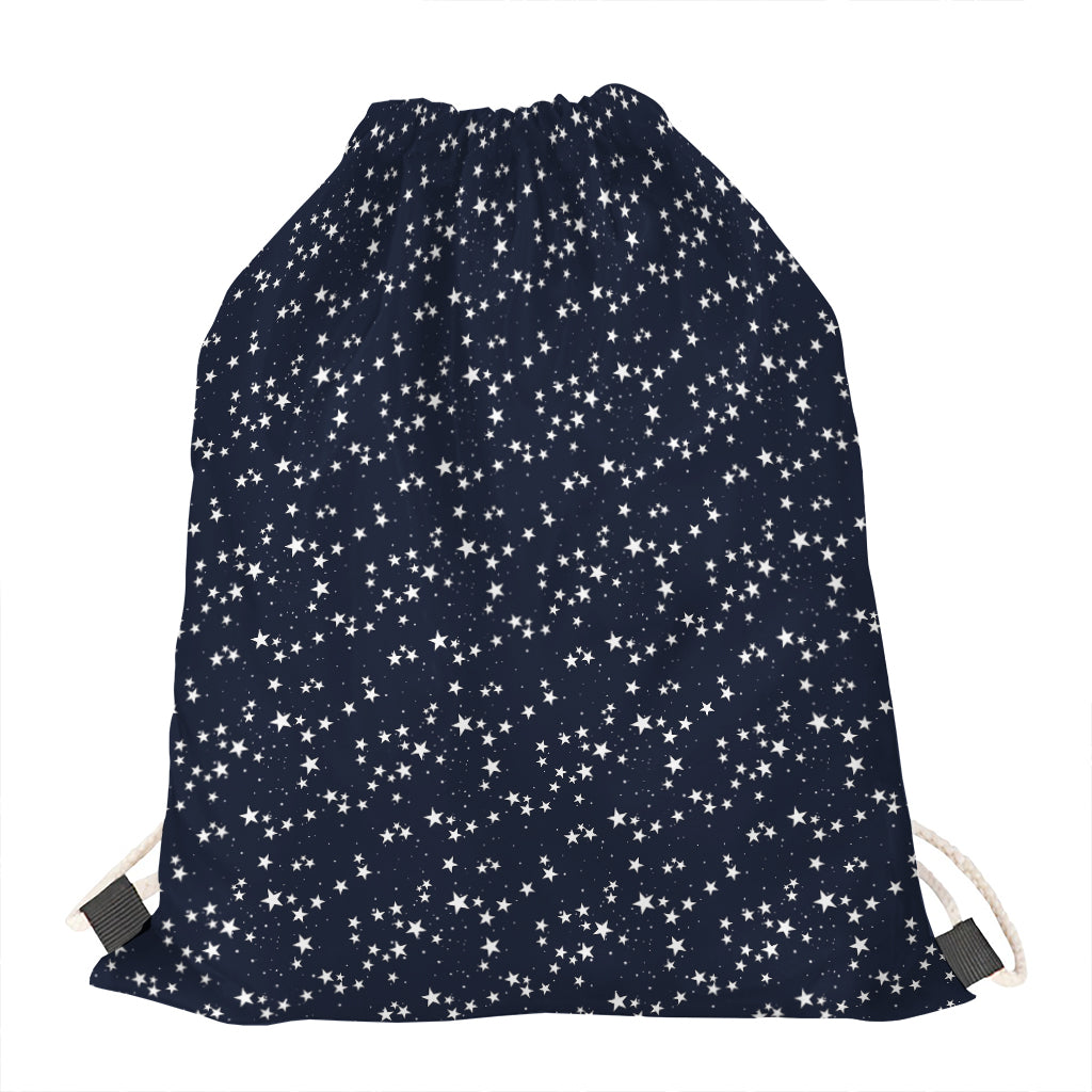 Star Sky Pattern Print Drawstring Bag