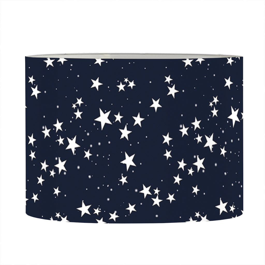 Star Sky Pattern Print Drum Lamp Shade