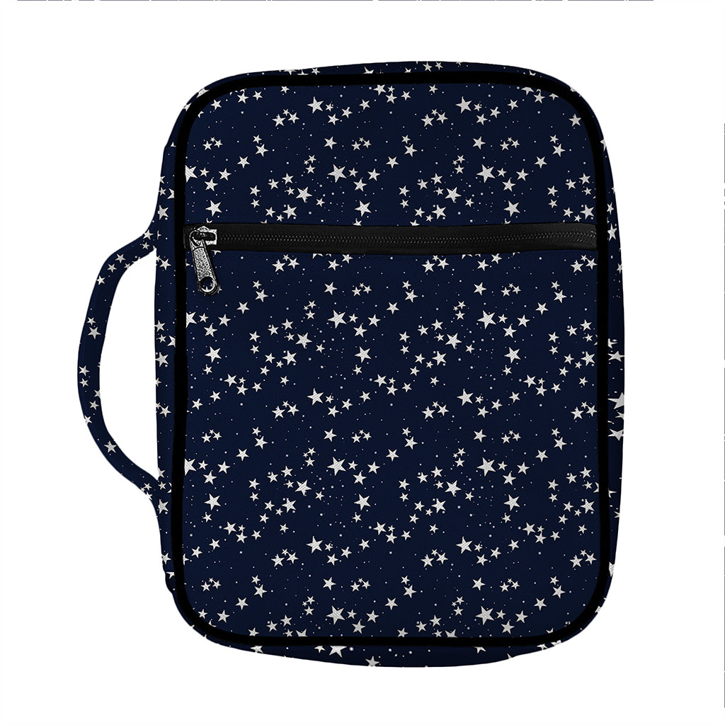 Star Sky Pattern Print Front Pocket Bible Bag