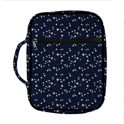 Star Sky Pattern Print Front Pocket Bible Bag