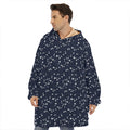 Star Sky Pattern Print Hoodie Blanket