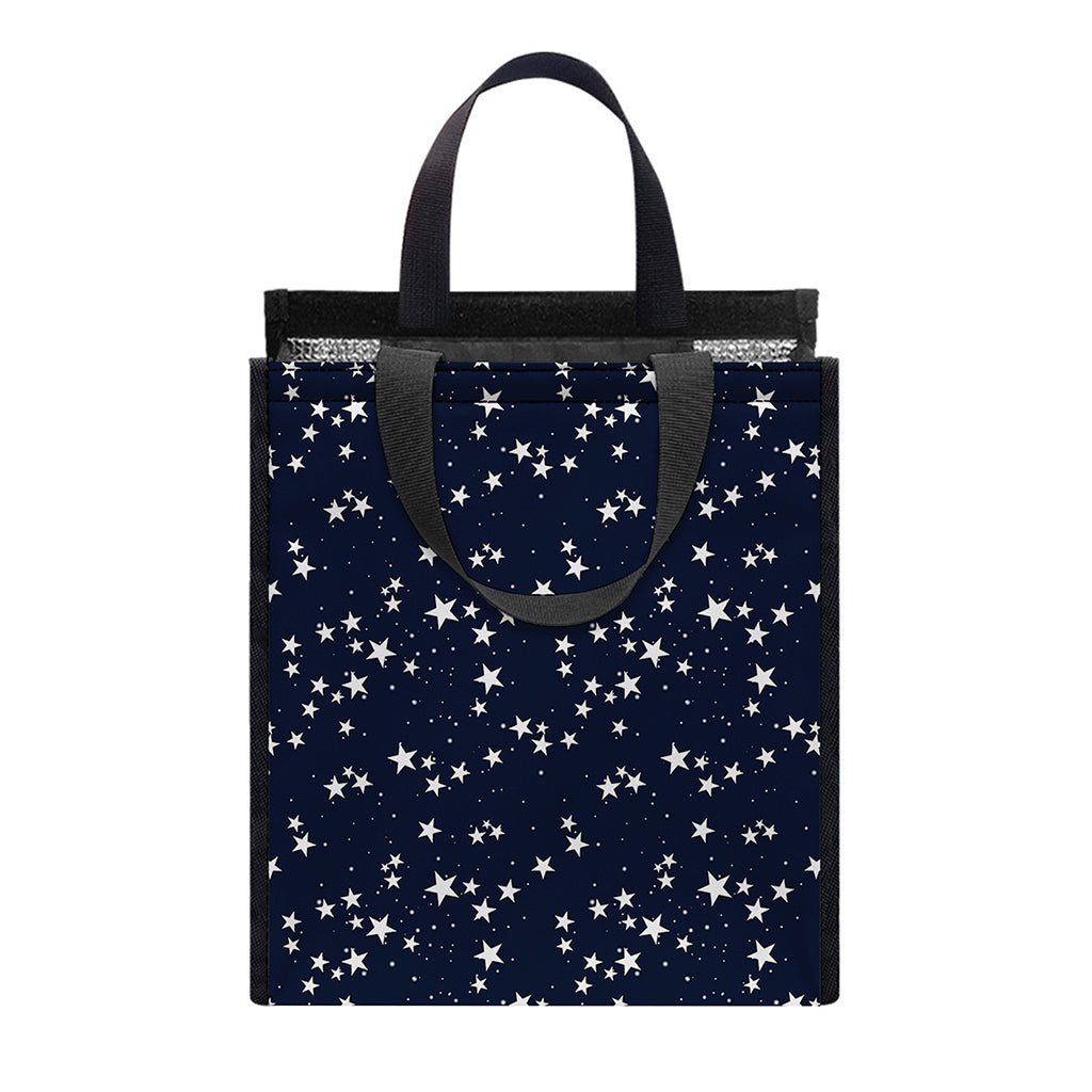 Star Sky Pattern Print Insulated Lunch Tote