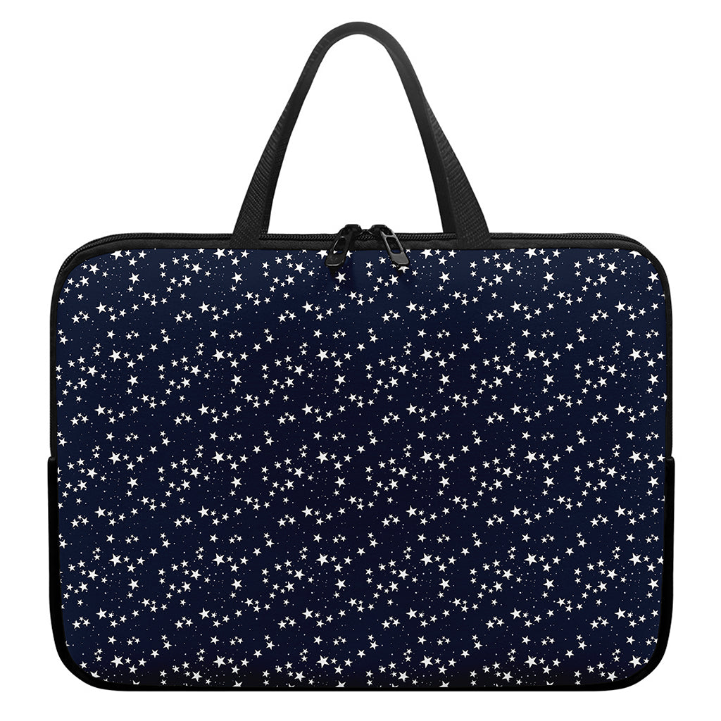 Star Sky Pattern Print Laptop Sleeve With Handle
