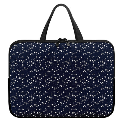 Star Sky Pattern Print Laptop Sleeve With Handle