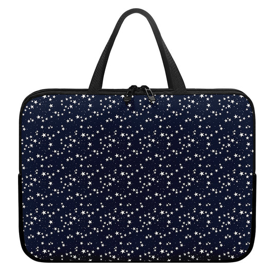 Star Sky Pattern Print Laptop Sleeve With Handle