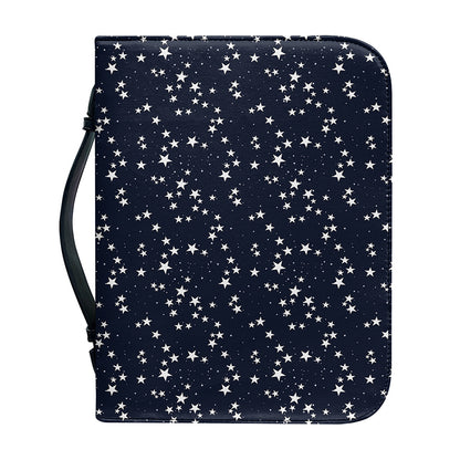 Star Sky Pattern Print Leather Bible Cover