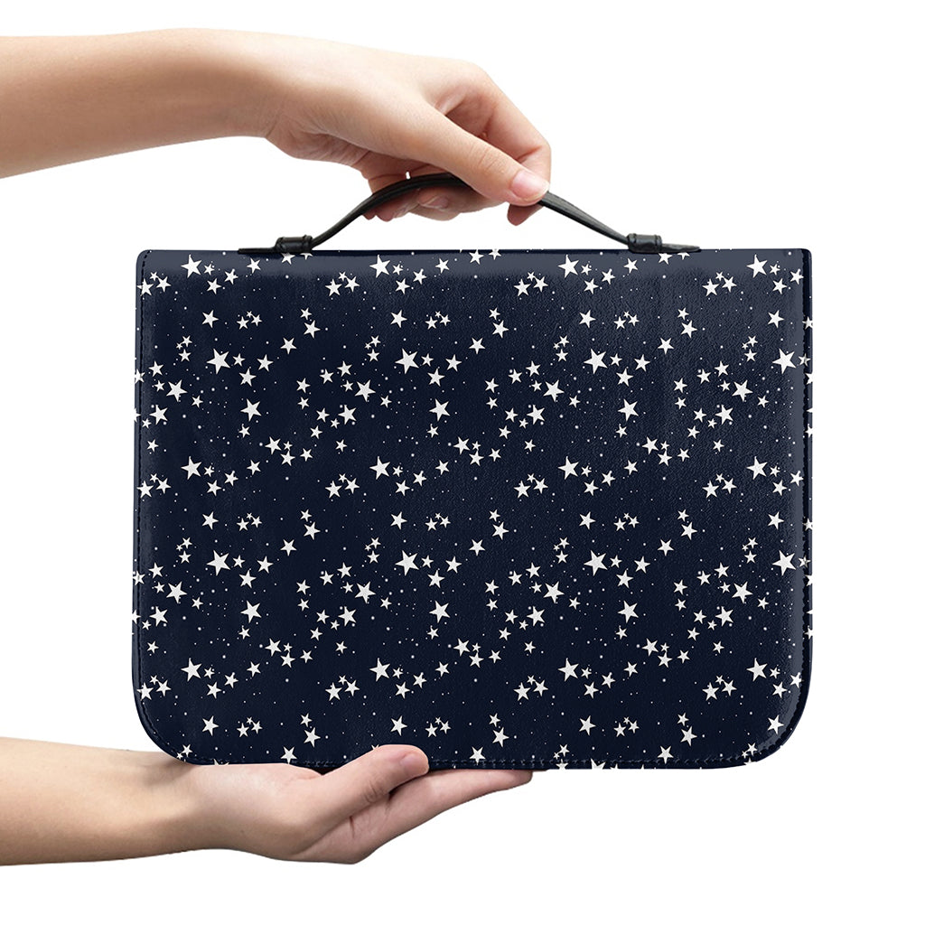 Star Sky Pattern Print Leather Bible Cover