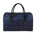 Star Sky Pattern Print Leather Duffel Bag