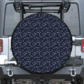 Star Sky Pattern Print Leather Spare Tire Cover