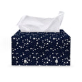 Star Sky Pattern Print Leather Tissue Box Cover