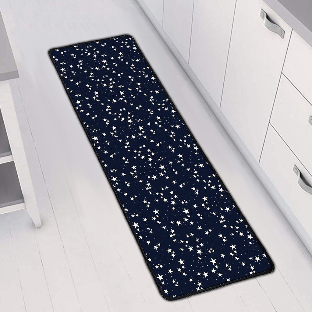 Star Sky Pattern Print Long Kitchen Mat