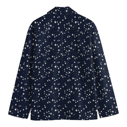 Star Sky Pattern Print Men's Blazer