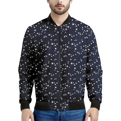 Star Sky Pattern Print Men's Bomber Jacket