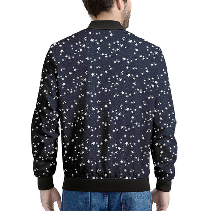Star Sky Pattern Print Men's Bomber Jacket