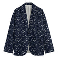 Star Sky Pattern Print Men's Cotton Blazer