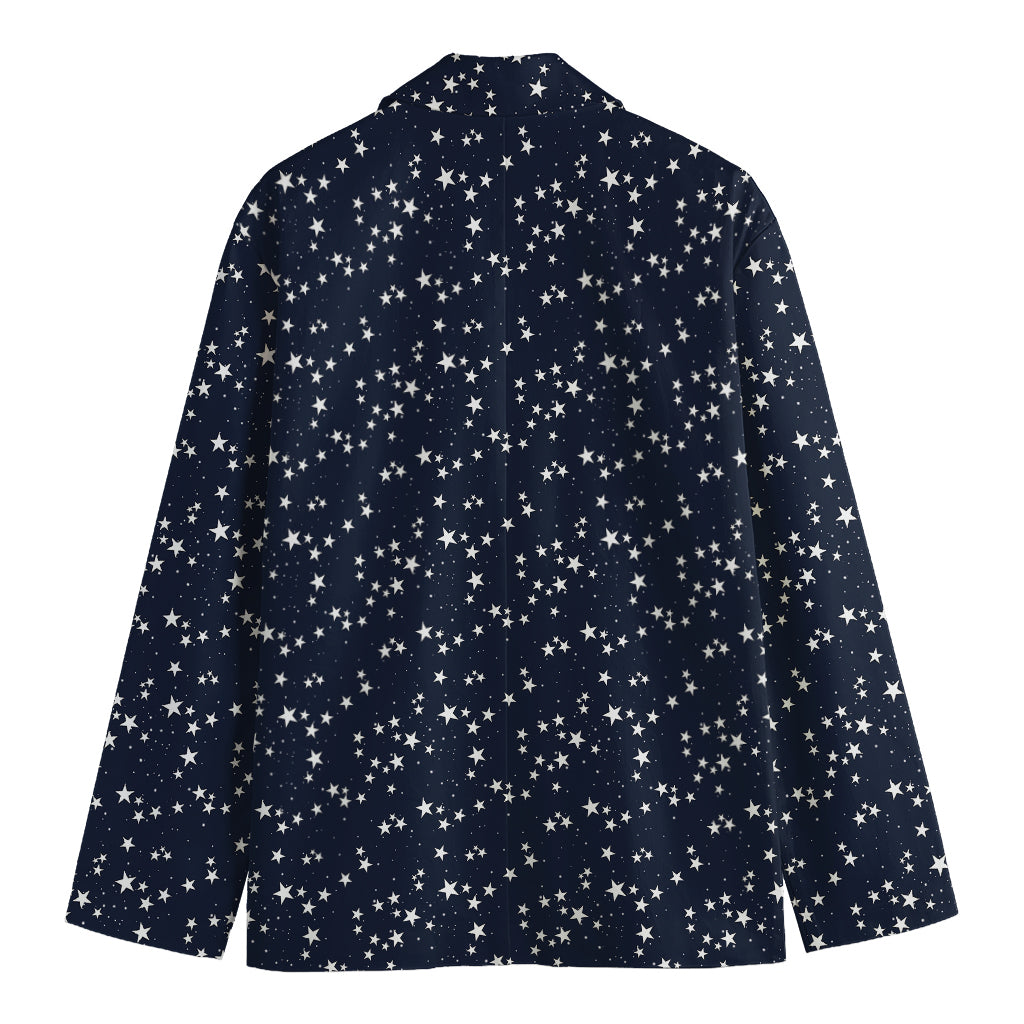 Star Sky Pattern Print Men's Cotton Blazer