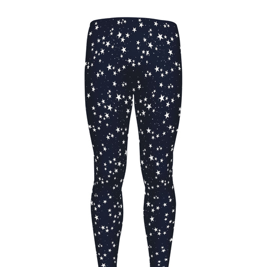 Star Sky Pattern Print Men's leggings