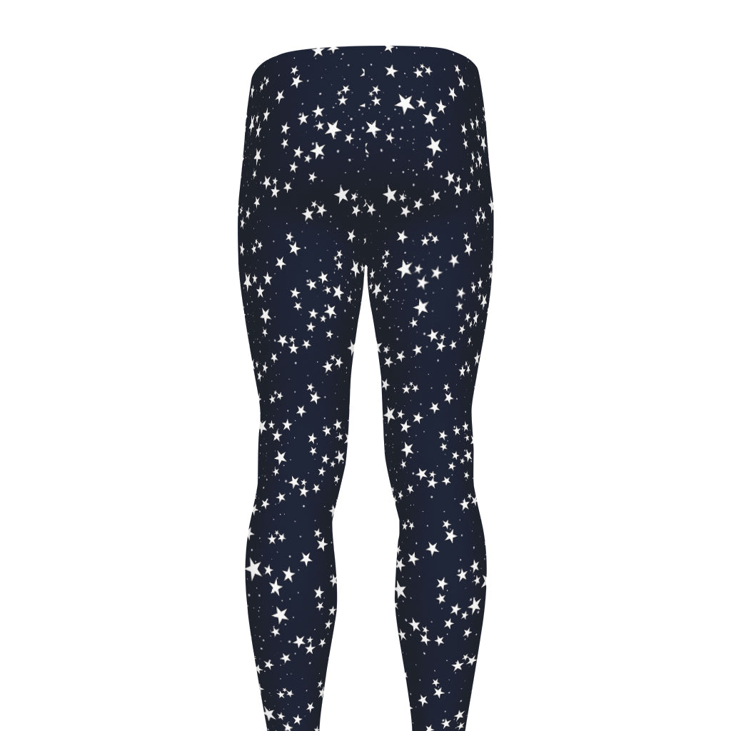 Star Sky Pattern Print Men's leggings