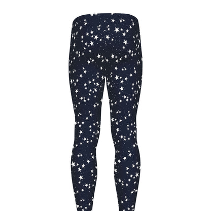 Star Sky Pattern Print Men's leggings