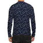 Star Sky Pattern Print Men's Long Sleeve Rash Guard