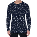 Star Sky Pattern Print Men's Long Sleeve T-Shirt