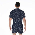 Star Sky Pattern Print Men's Rompers