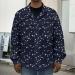 Star Sky Pattern Print Men's Shirt Jacket