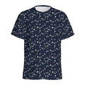 Star Sky Pattern Print Men's Athletic T-Shirt