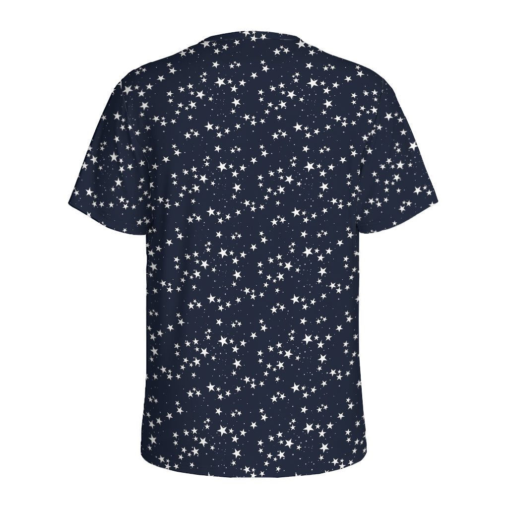 Star Sky Pattern Print Men's Sports T-Shirt