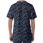 Star Sky Pattern Print Men's Velvet T-Shirt