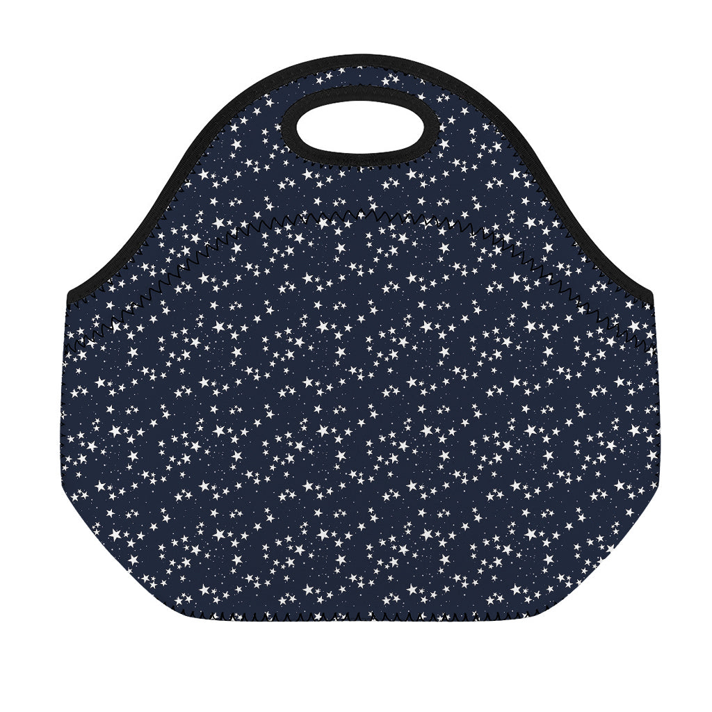 Star Sky Pattern Print Neoprene Lunch Bag