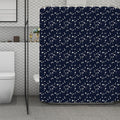 Star Sky Pattern Print Polyester Shower Curtain
