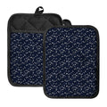Star Sky Pattern Print Pot Holders With Pocket