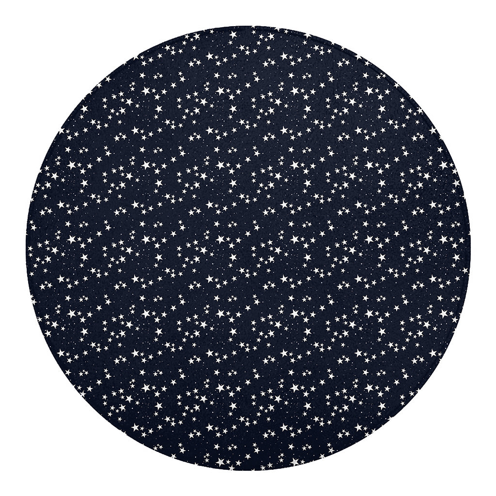 Star Sky Pattern Print Round Blanket