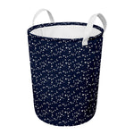 Star Sky Pattern Print Round Laundry Basket