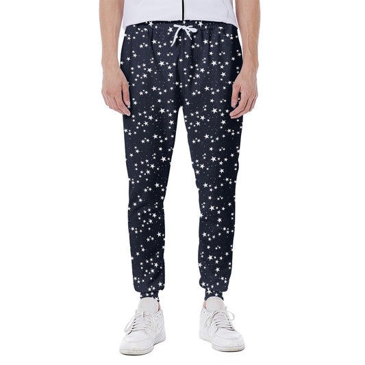 Star Sky Pattern Print Scuba Joggers