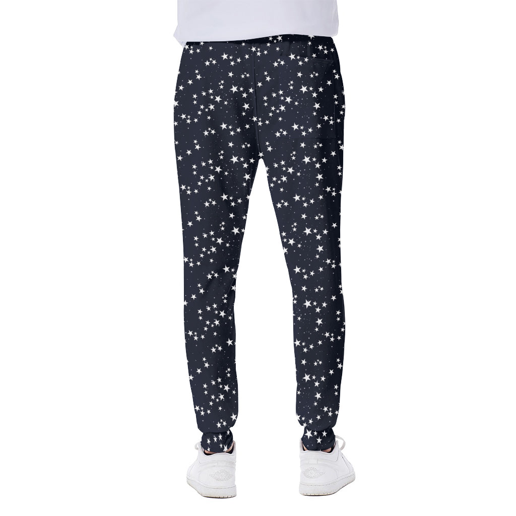 Star Sky Pattern Print Scuba Joggers