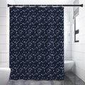 Star Sky Pattern Print Shower Curtain