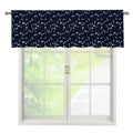 Star Sky Pattern Print Window Valance