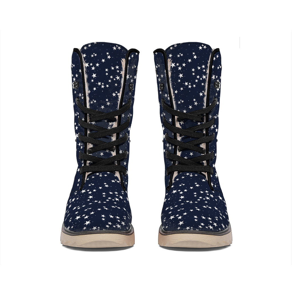 Star Sky Pattern Print Winter Boots