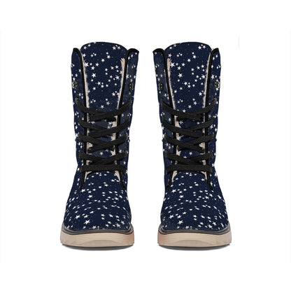 Star Sky Pattern Print Winter Boots