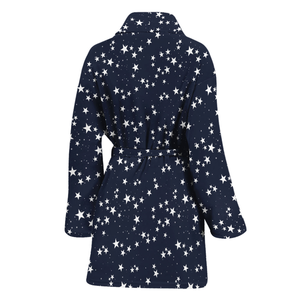 Star Sky Pattern Print Women's Bathrobe