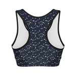 Star Sky Pattern Print Women's Sports Bra