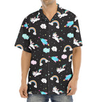 Star Space Unicorn Pattern Print Aloha Shirt