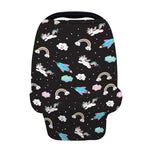 Star Space Unicorn Pattern Print Baby Seat Cover