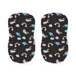 Star Space Unicorn Pattern Print Bar Stool Covers