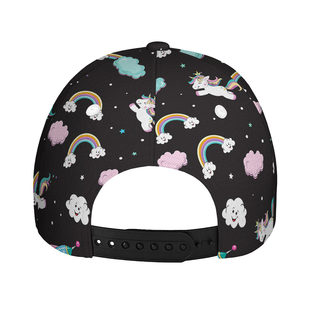 Star Space Unicorn Pattern Print Baseball Cap