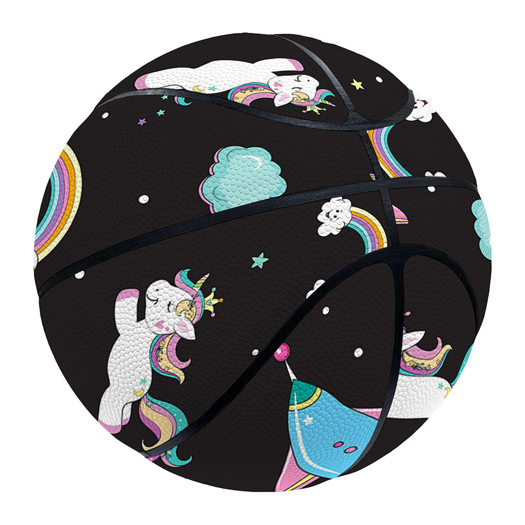 Star Space Unicorn Pattern Print Basketball