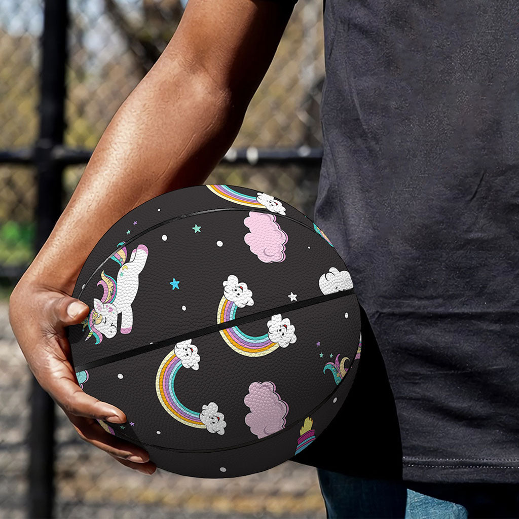 Star Space Unicorn Pattern Print Basketball